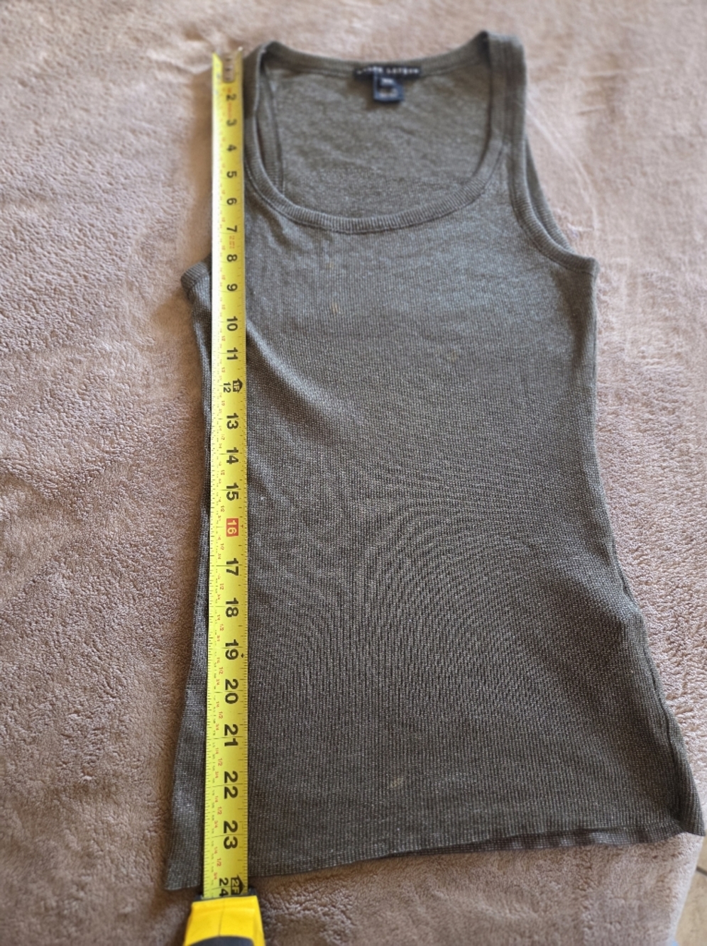 Ralph lauren black label shimmer tank top size medium cotton blend - Picture 8 of 9